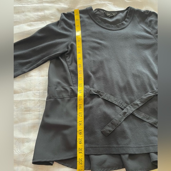 Club Monaco Women’s S/P Black 3/4 Sleeve U-Nexk Dress Top - Picture 3 of 12